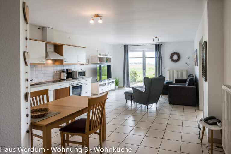 1 - Wohnung 7 – Offener Wohn-/Essbereich – Gesamtansicht